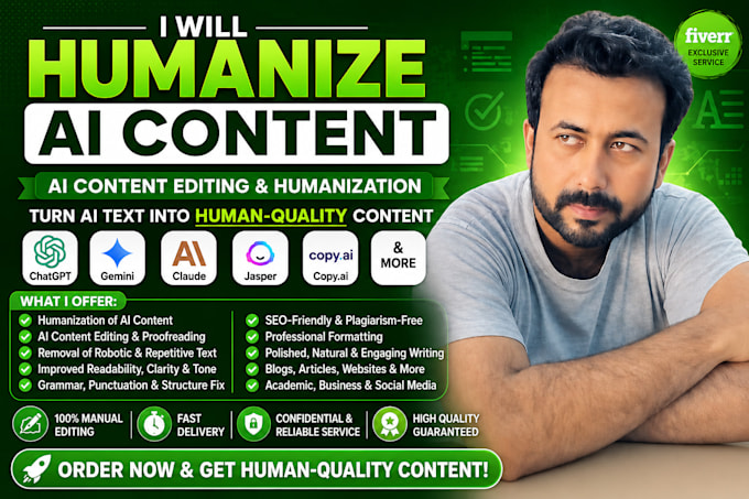 edit rewrite and humanize ai content, ai content editing and humanization
