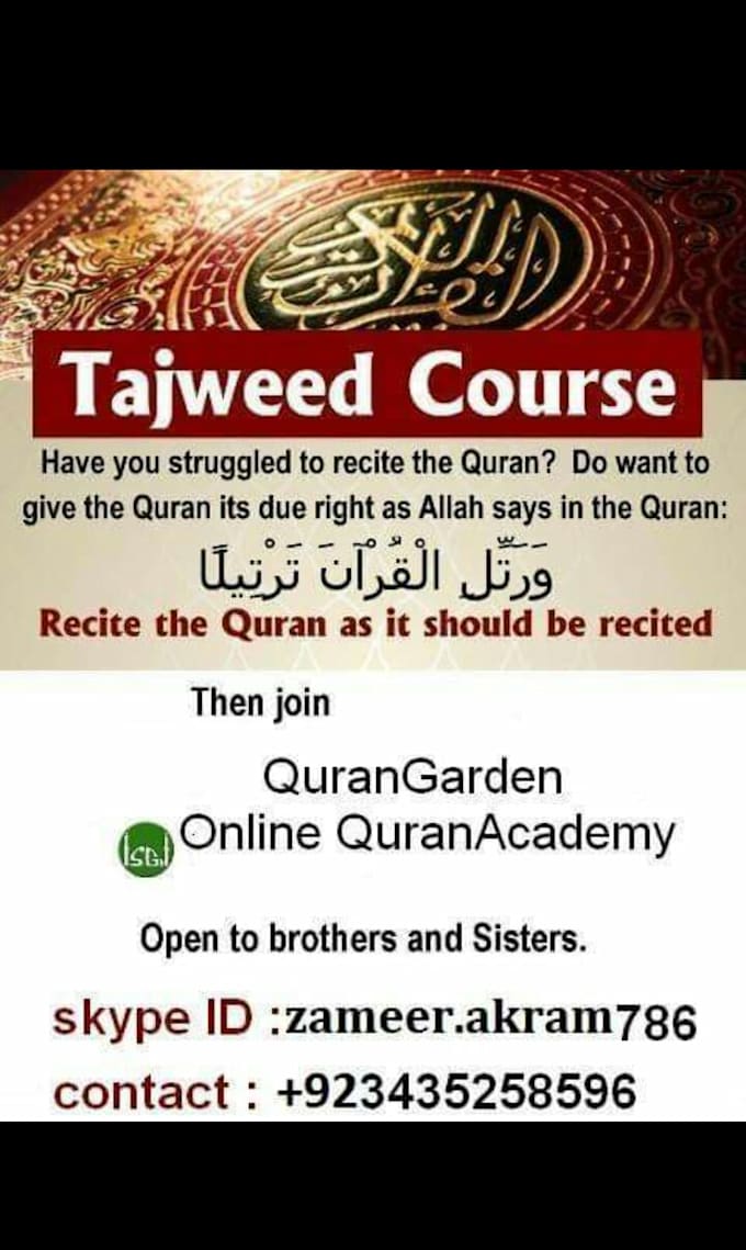 Teach online quran academy by Qurangarden Fiverr