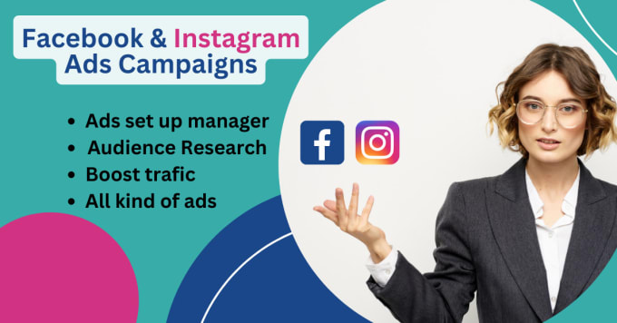your social media manager, create and run fb ads, instagram ads