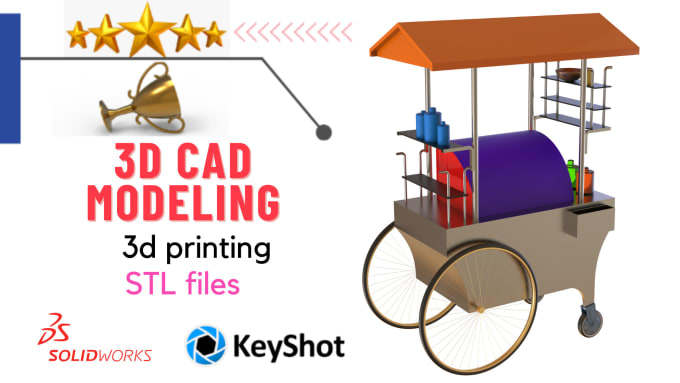 do 3d cad model, product design, technical drawing solidwork