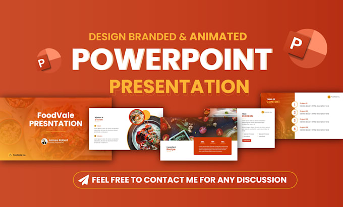 design branded and animated powerpoint presentation