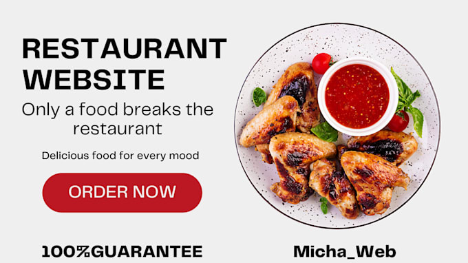 set up wordpress landing page design restaurant website