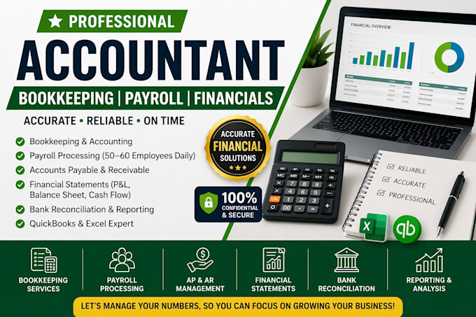 do accounting, bookkeeping, payroll, and financial statements quickbooks