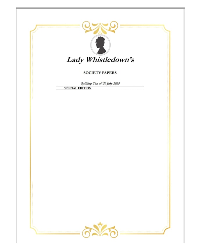 create a striking personal bridgerton esque scandal sheet