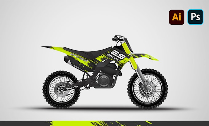 create professional motorcycle street bike wrap design, boat bike, racing bike