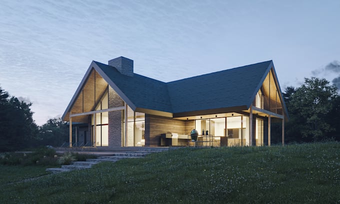 Do photorealistic 3d architectural rendering by Saamuelrammo | Fiverr
