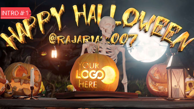 Create zombie , horror and scary logo animation youtube intro videos in ...