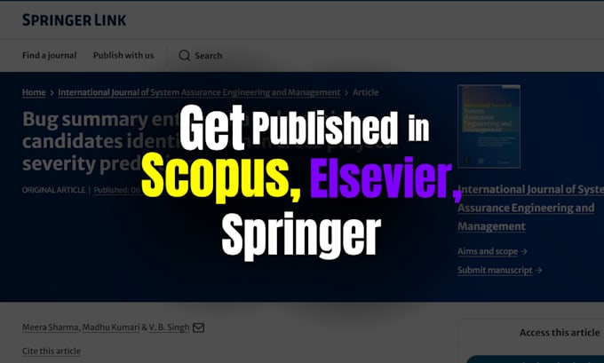 publish research articles in scopus and wos indexed peer reviewed journals