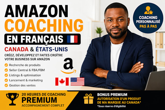 coach you in french to start selling on amazon fba and fbm