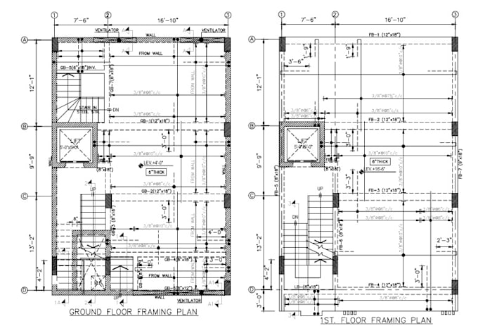 Draw complete set of architectural and mep permit drawings in autocad ...