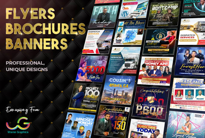 design an  flyers, banners and brochures