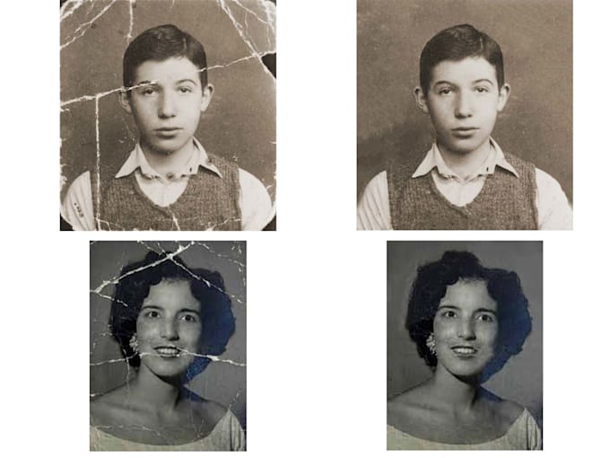 restore your photo from scratches and cracks