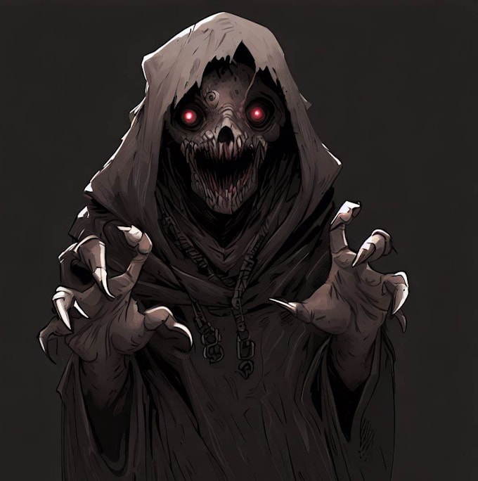 make fantasy horror character art