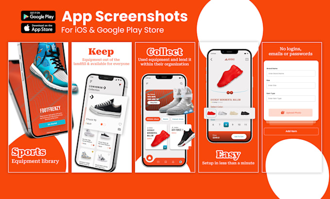 Top 10! I will design eye catching app screenshots for app store or google play store  for $5
