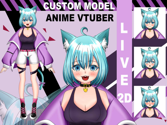 Draw And Rig Live2d Vtuber 2d Vtuber For Anime Model Avaters By