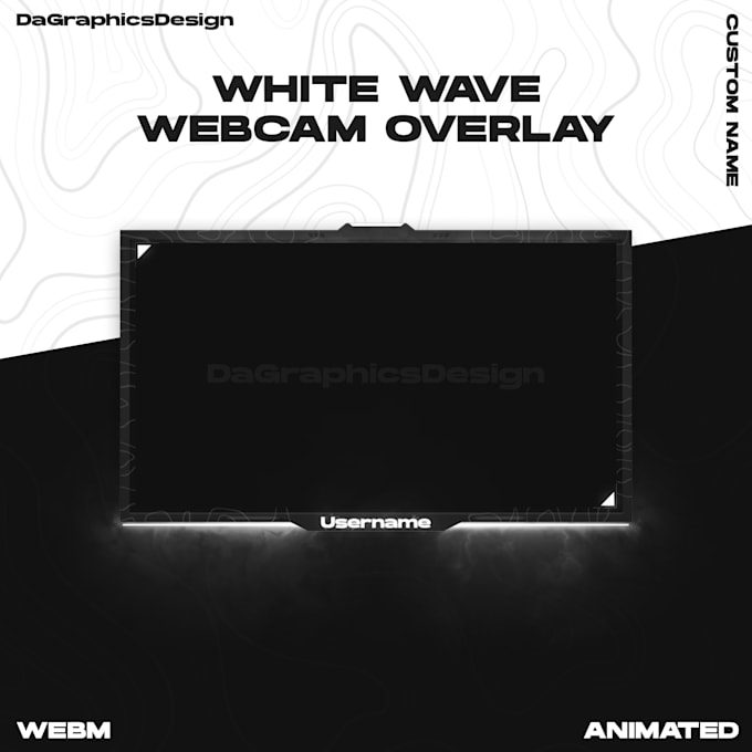 create neon animated webcam overlay for twitch stream