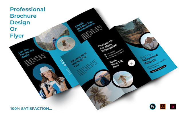 design trifold, bifold brochure, flyer, leaflet