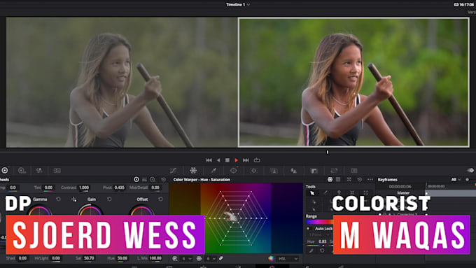 color grade your video with a cinematic look