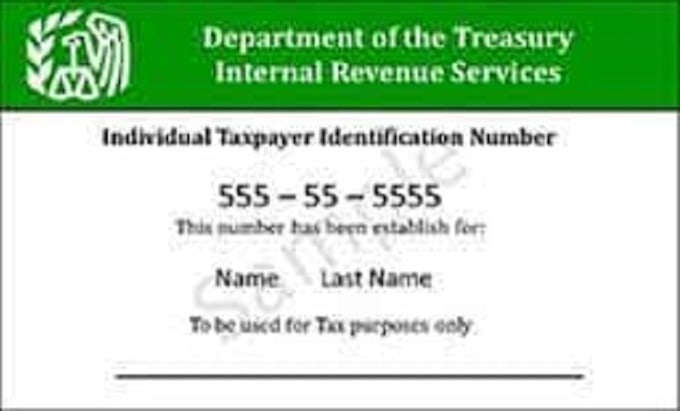 Get Your Itin Individual Taxpayer Identification Number By Nerveditin Fiverr 5530