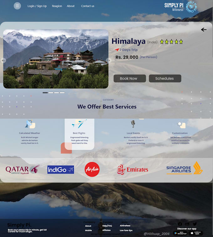 Ui ux for both web and app for dev html and css as well by Hithaishi_sp ...