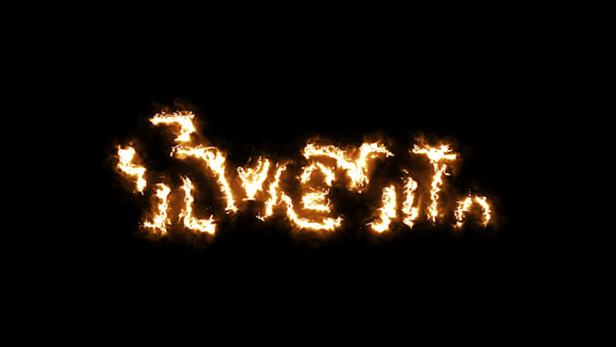 draw your logo with mysterious fires