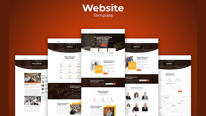 Design web ui ux website template in figma by Hiruwin Fiverr