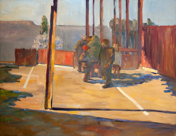create an oil painting