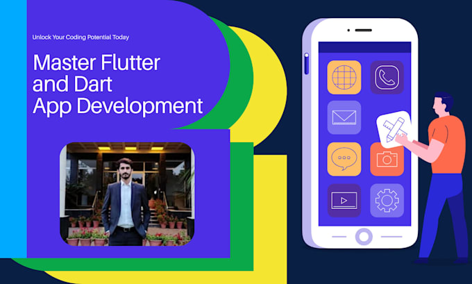 teach you mobile app development using flutter dart, and firebase