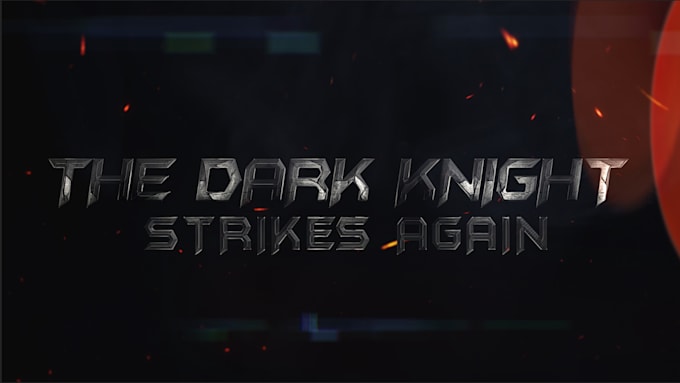create cinematic batman movie trailer, intro video teaser