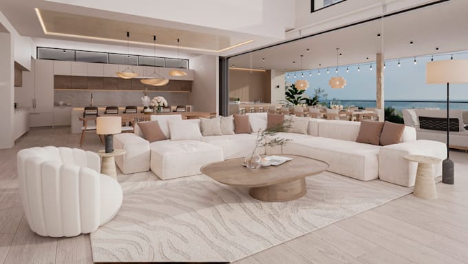 do interior design and 3d rendering