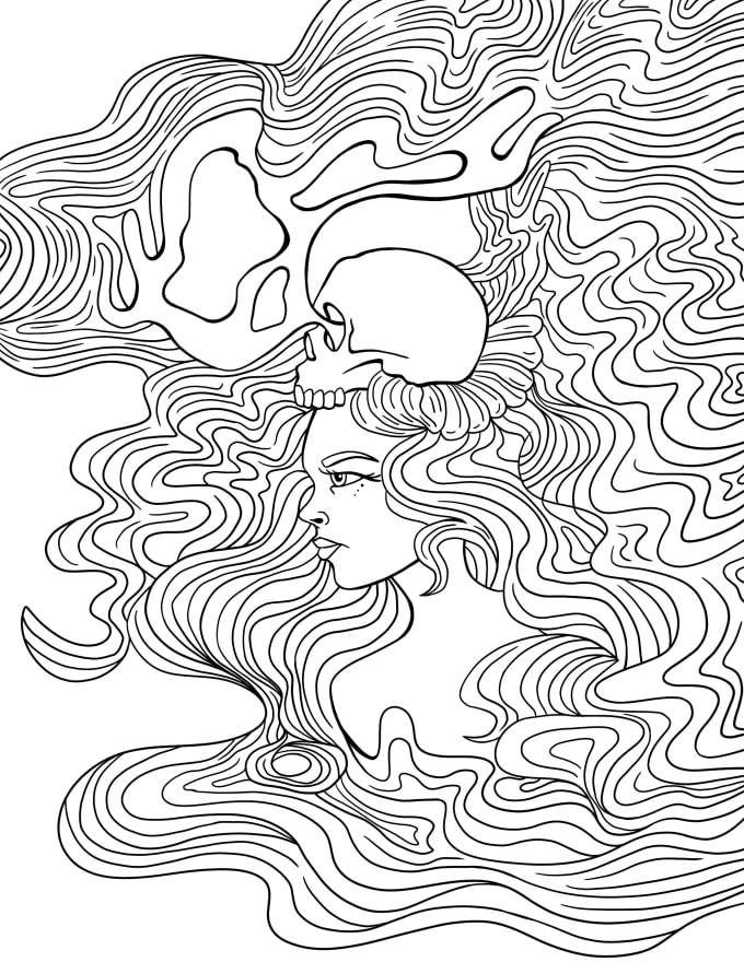 Create coloring book pages by Esmeraldariglea Fiverr