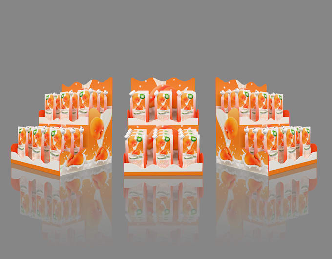 design 3d product display stand, retail display, posm and countertop display