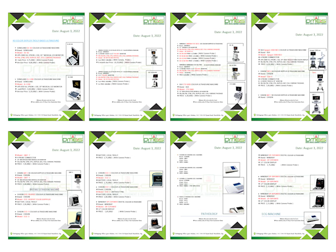 design flyers, brochures, catalogs, price list and invoices