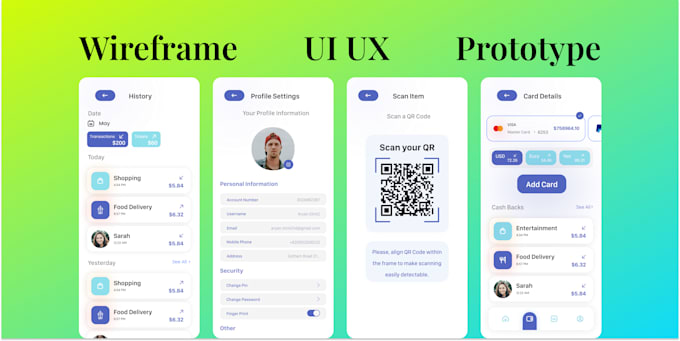 Design stunning mobile app ui ux with prototype and wireframe in figma ...