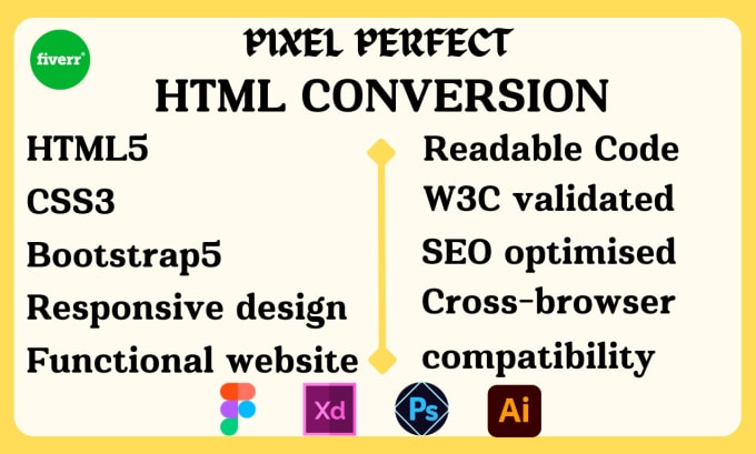 Convert figma to html xd psd to html css bootstrap responsive landing ...