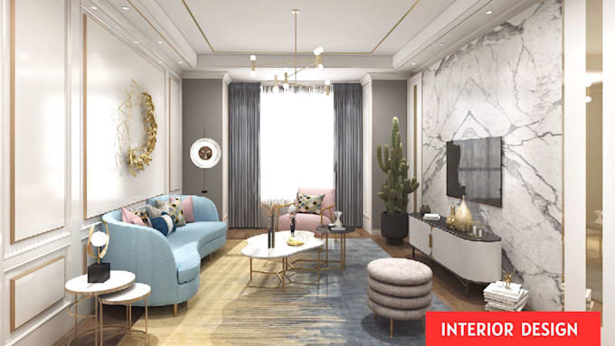 do professional interior and exterior design with realistic 3d rendering