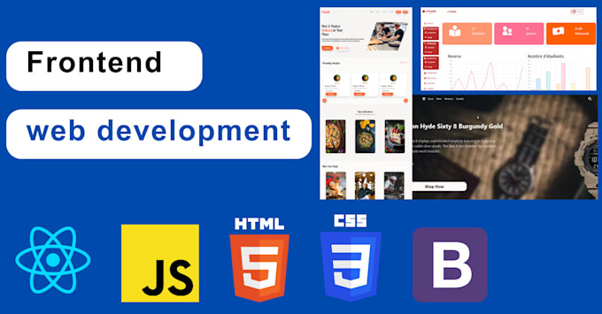 Creating awesome frontend with react, html, css, bootstrap and ...