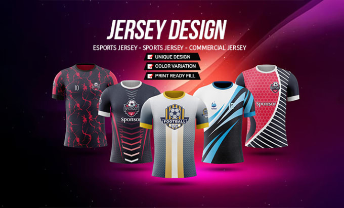 Cr er des designs de football d esports et de maillots de sport
