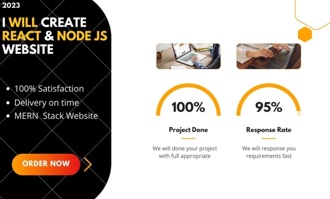 do website with react front end and node backend