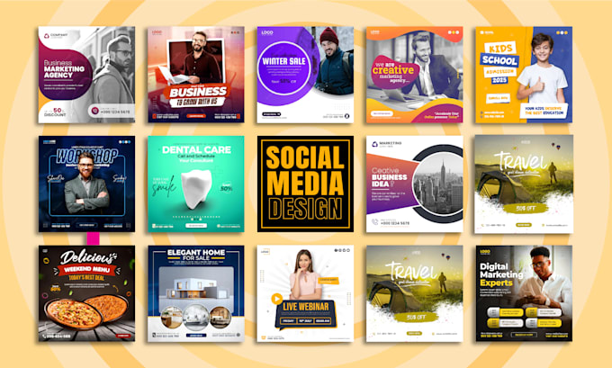 do social media post design facebook ads instagram posts and banners
