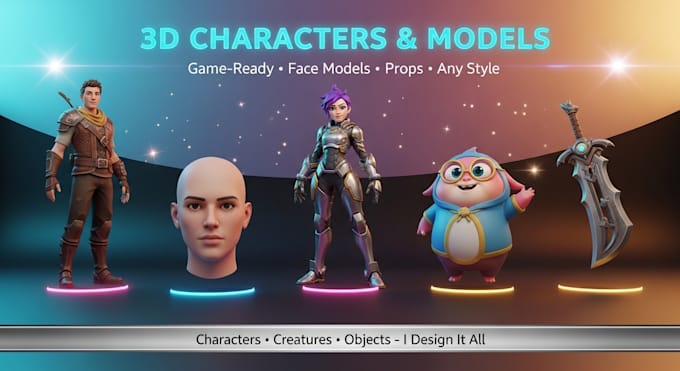 sculpt realistic and stylized 3d character faces