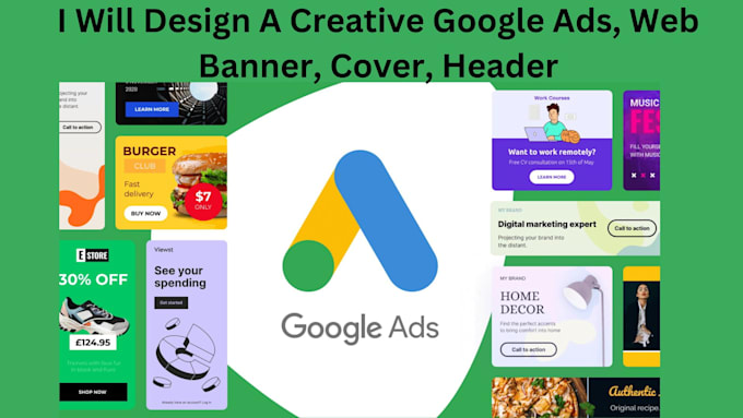 Design a creative google ads, web banner, cover, header by ...