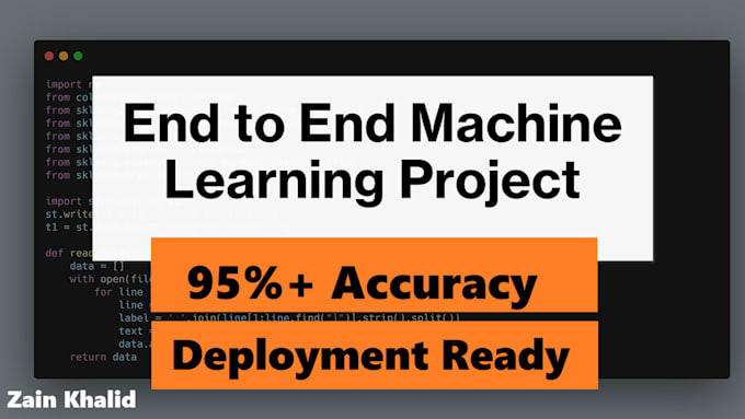 Develop end to end machine learning project in python rtx 3070 by ...