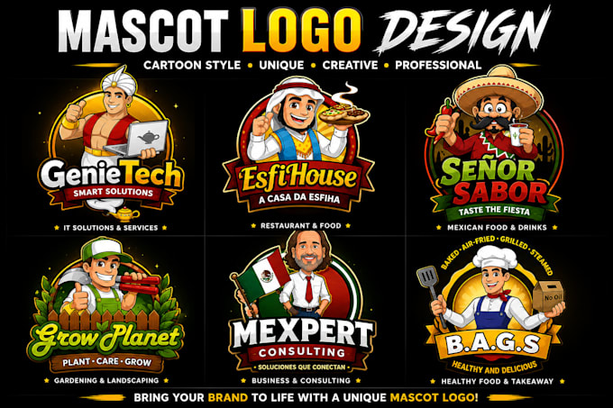 premium mascot logo design
