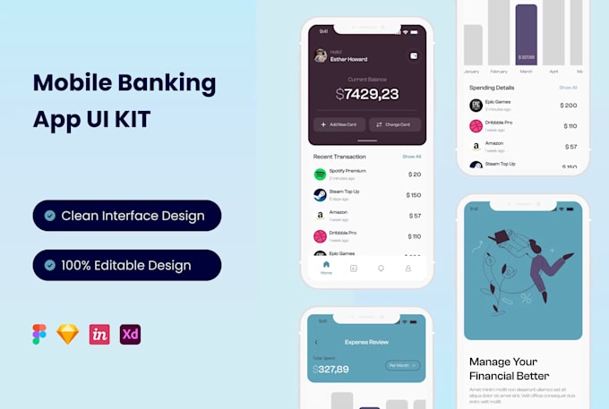 Create mobile app ui ux design by Riddhivaghani | Fiverr
