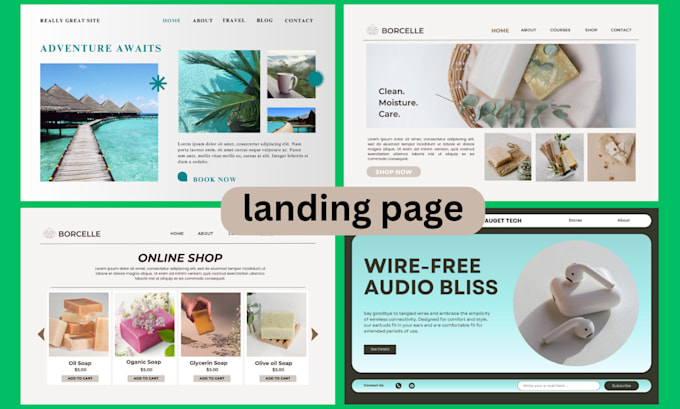 Design responsive modern landing page by Kabirahmedjr | Fiverr