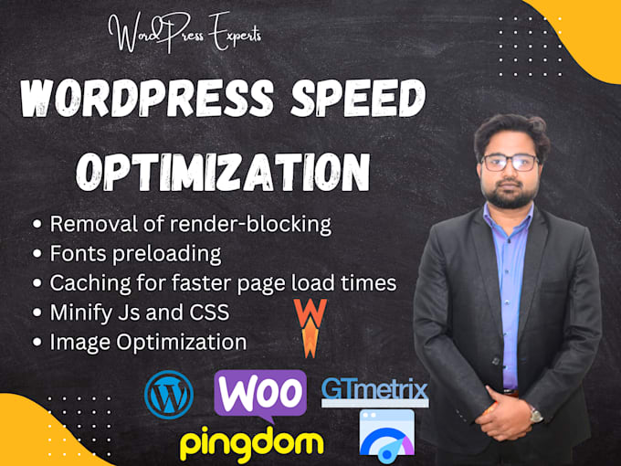 optimize the site for gtmatrix, pingdom,  google page speed