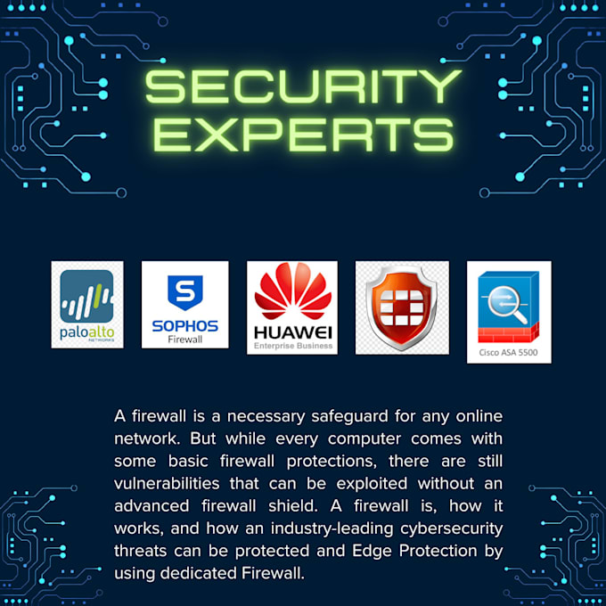 provide security solutions using firewall, waf and load balancer