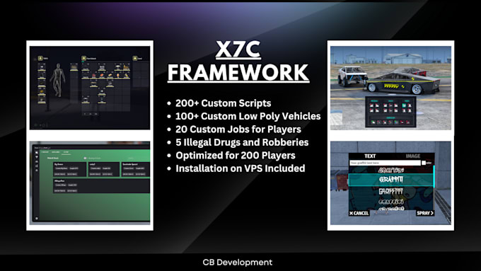 Install a premium qbcore framework with custom scripts by Cbdevelopment ...