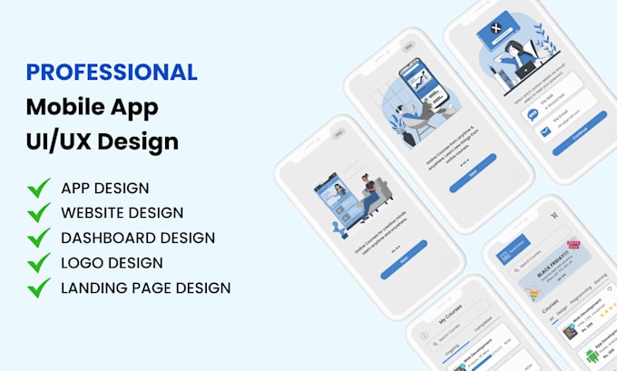 Create mobile app uiux design by Urjita77 | Fiverr